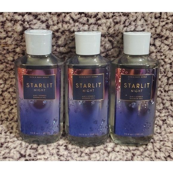 Bath & Body Works Starlit Night Shower Gel Set of 3